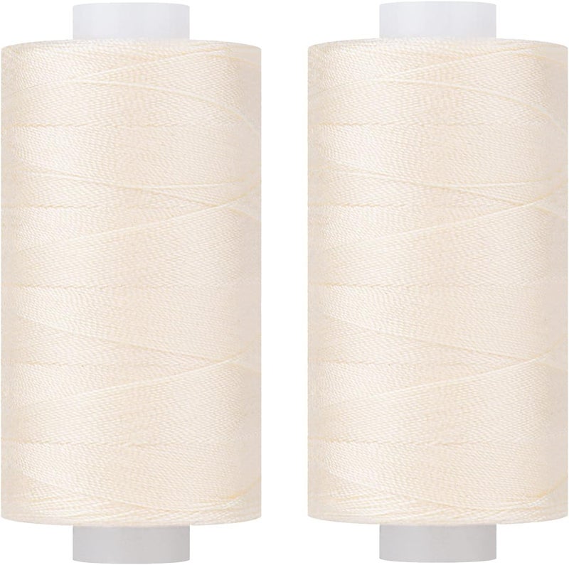 simthread All Purpose Thread Polyester 400Y Cream - Image 1